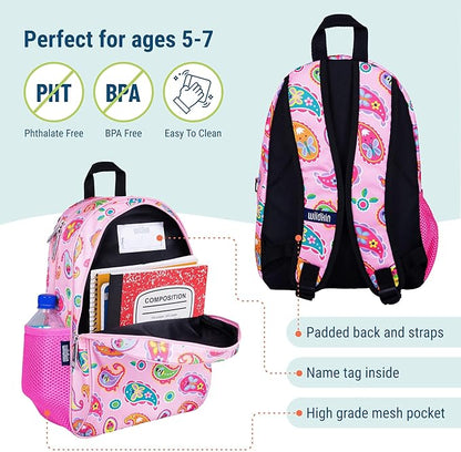 Wildkin 15-inch Kids Backpack for Boys & Girls, Backpack Feature Padded Back & Adjustable Strap for School & Travel Backpacks (Paisley)