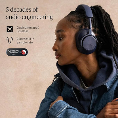 Cambridge Audio Melomania P100 SE Headphones - Bluetooth, Active Noise Cancelling with Hi-Fi Sound, 100 Hour Playback with User Replaceable Battery, Gaming Mode and Carry Case - Blue