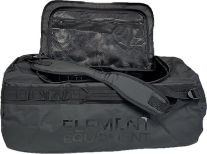 Element Equipment Trailhead Duffel Bag Shoulder Straps Waterproof Black/Black Small