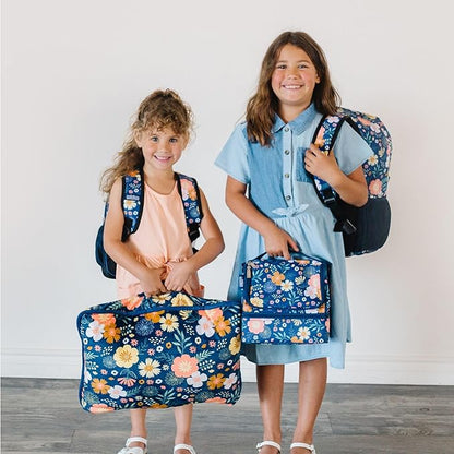 Wildkin 12-inch Kids Backpack – Padded, Adjustable, Ideal for Daycare & Travel - Wildflower Bloom