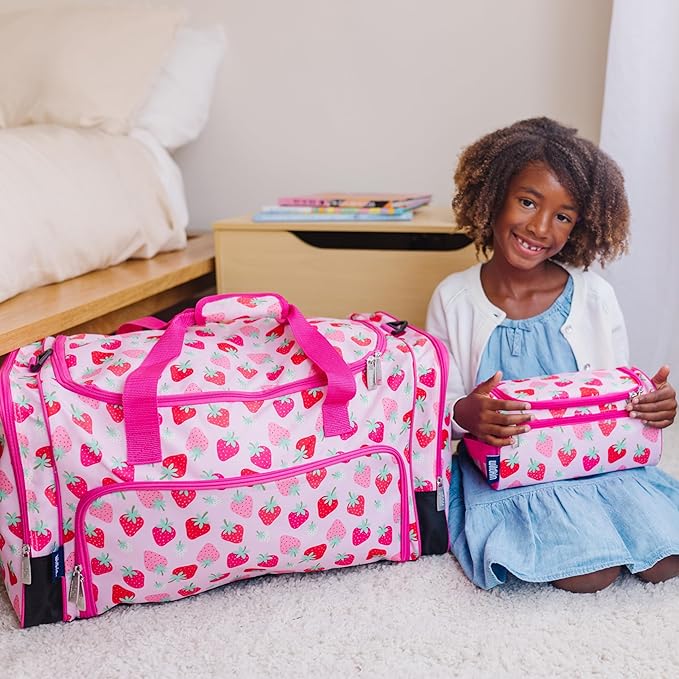 Wildkin Kids Weekender Duffel Bag – Carry-On Size for School, Travel, & Sleepovers