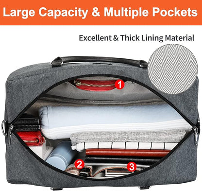 IBFUN Weekender Bags for Women, 21" Weekender Travel Bag, Travel Duffle Bag with Shoe Compartment Carry on Overnight Duffel Bag for Weekend Travel Business Trip, 3PCS