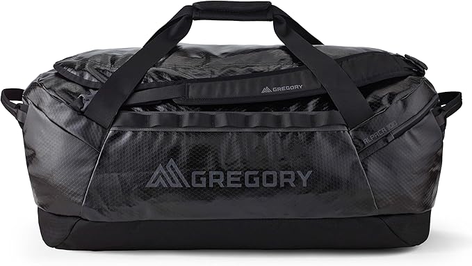 Gregory Alpaca 100L Water-Resistant Travel/Gear Organization Duffel Bag with included Packing Cube, Obsidian Black