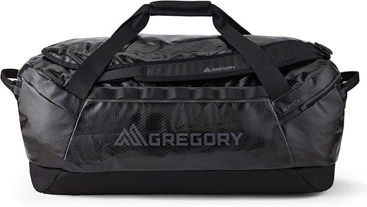 Gregory Alpaca 100L Water-Resistant Travel/Gear Organization Duffel Bag with included Packing Cube, Obsidian Black