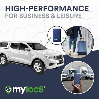 GPS Luggage Tracker for Suitcases TSA Approved, Android & iOS Compatible - Smart Tag with Bag Opening Alert - Real-Time Tracking Device for Travel or Even Car, Trailer, etc. – Long Battery Life