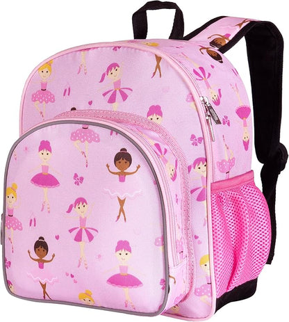 Wildkin 12-inch Kids Backpack – Padded, Adjustable, Ideal for Daycare & Travel - Ballerina