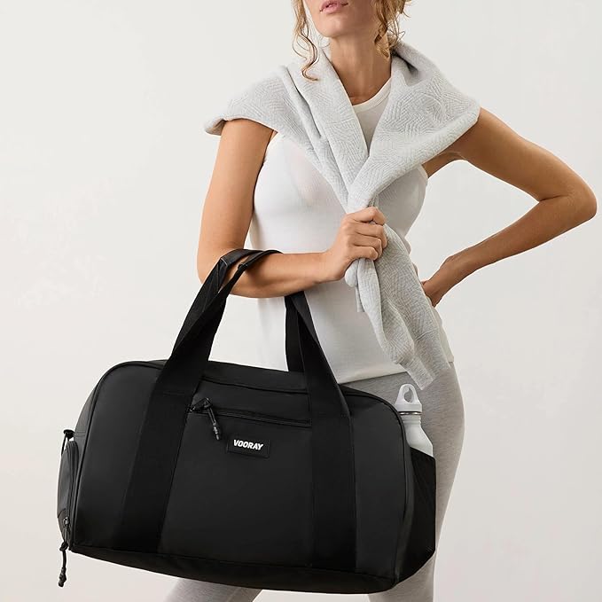 Vooray Burner Gym Duffel Bag, Gym Bag for Women and Men with Shoe Compartment, Weekender, Overnight & Travel Duffel for Sports and Workout