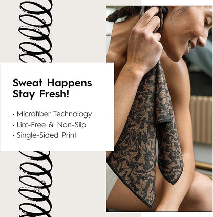 GEOMETRY Gym Towels for Working Out - Compact & Quick Dry, Super Absorbent Double-Sided Microfiber Sweat Towel - Premium Microfiber for Gym - Lavender Nights, 16" x 30", 1 Piece