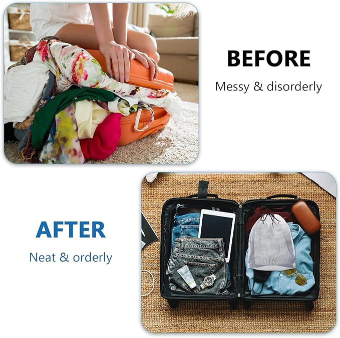 100 PCS Translucent Shoe Bags for Travel, Large Portable Shoe Bags with Drawstring, for Rainy Days Out (White)