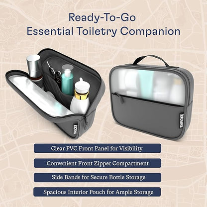 Shacke Premium 8 Packing Cubes Set - Lightweight Mesh Travel Luggage Organizers with Laundry Bag, 8-Piece Suitcase Storage System (Dark Grey)