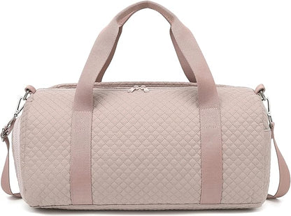 BLUBOON Duffle Bag Girls Kids Cute Gym Bag with Shoes Compartment & Wet Separation Waterproof Sports Overnight Travel Bag