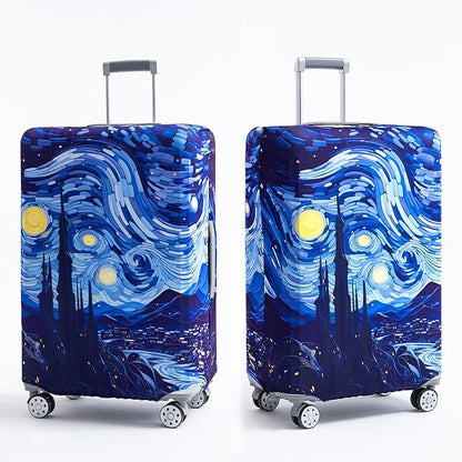 Travelkin Luggage Covers For Suitcase Tsa Approved,Suitcase Cover Protector Fit 18-32 Inch Luggage (Galaxy, M)