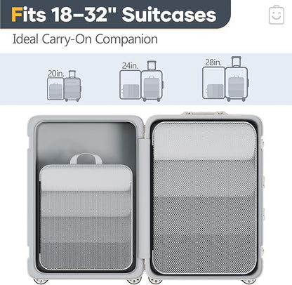 Veken 2/6/9/11 Set Compression Packing Cubes for Travel Essentials,Compressible Expandable Large Luggage Suitcase Organizer Bags for Clothing,Durable Space Saver Storage Bags(Black)