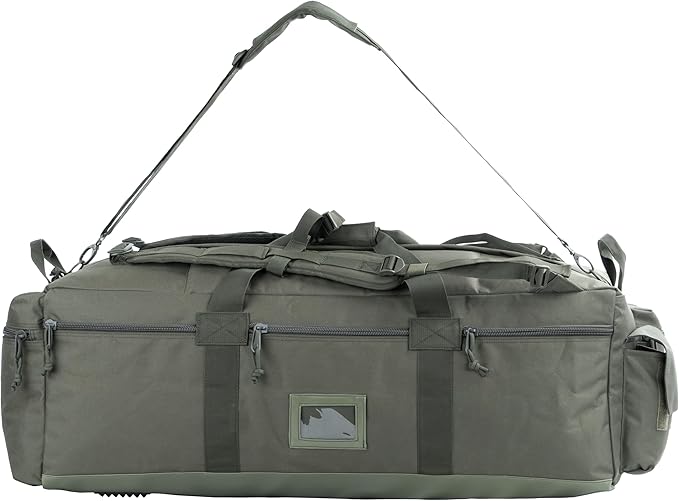 Large Military Duffle Bag Tactical Gear Load Out Bag Deployment Cargo Bag Travel Sports Equipment Duffel Luggage Bag with Backpack Straps 90L