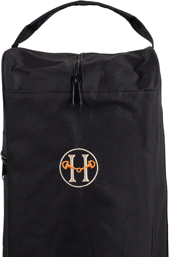 Huntley Equestrian Tall Riding Boot Bag Durable & Premium Horse Riding Boots Storage Protection Zipper Bag Water Resistant, Portable & Easy to Clean