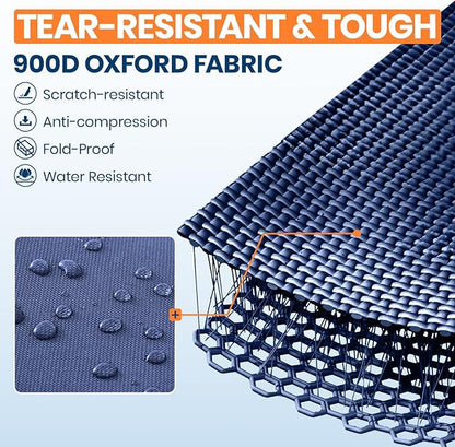 Fanwoli 92L 120L Large Rolling Duffle Bag with Shoes Compartment, 30’’ Expandable & Foldable Heavy Duty Water Resistant Travel Backpack, Convertible Foldable Duffel for Gym Camping Weekender