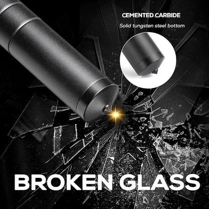 TISUR Small Metal Pill Organizer, Titanium Keychain Pill Holder Travel Pill Box Case Multitool EDC Every Day Carry for Men (Black Titanium)