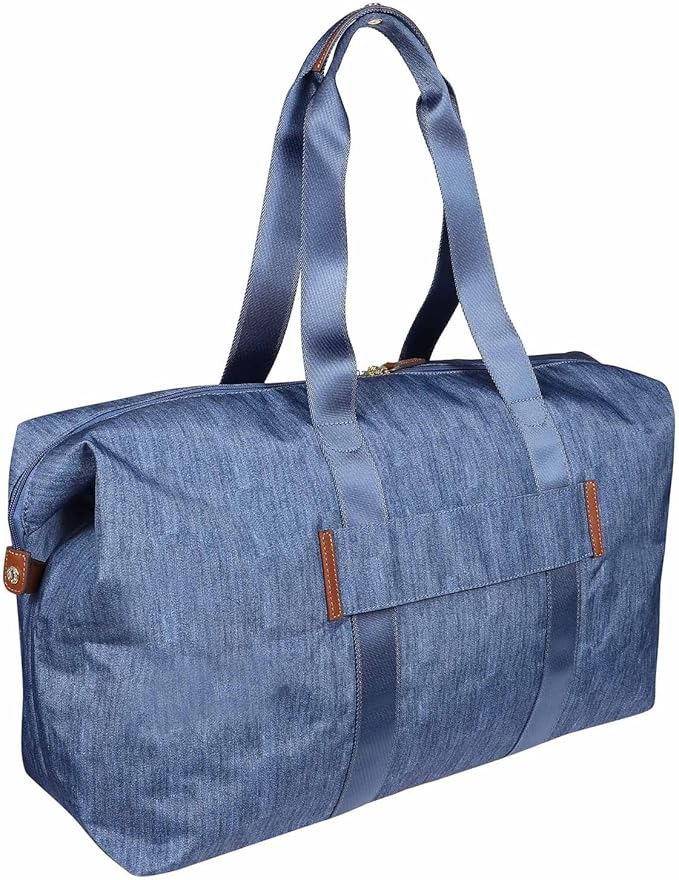 Bric's X-Bag/X-Travel 2.0 Overnight Weekender Folding Duffel Bag - 22" Carry On Bag - Jeans