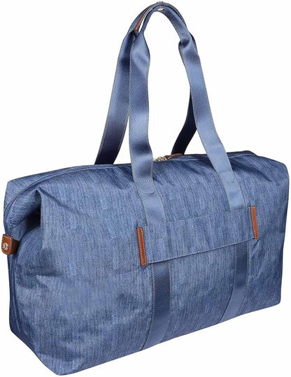 Bric's X-Bag/X-Travel 2.0 Overnight Weekender Folding Duffel Bag - 22" Carry On Bag - Jeans