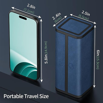 Pill Organizer 2 Times a Day, Am Pm Twice Daily Pill Case, Detachable Large Travel Pill Box 7 Day, Weekly Pill Container for Vitamin Medicine Supplement Fish Oil (Blue)