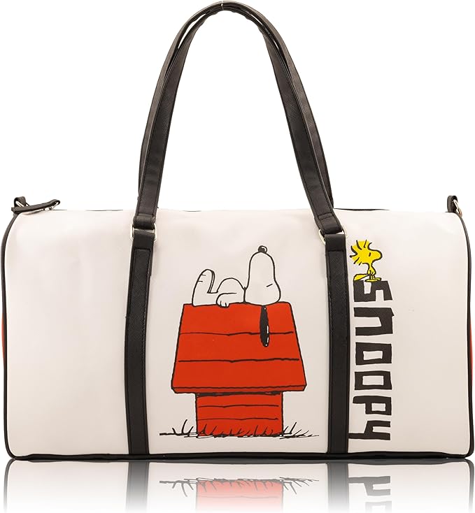 Peanuts Mini Duffle Bag for Kids | Small Travel Bag for Boys, Girls, Toddlers | Peanuts Overnight Bag for Sleepovers, School, Sports, or Weekend Trips | Ages 3+