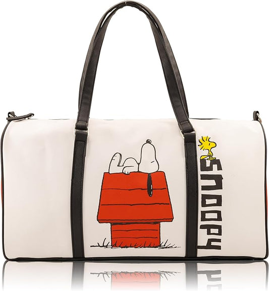 Peanuts Mini Duffle Bag for Kids | Small Travel Bag for Boys, Girls, Toddlers | Peanuts Overnight Bag for Sleepovers, School, Sports, or Weekend Trips | Ages 3+