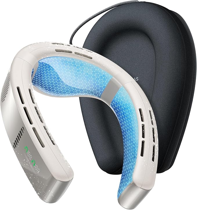 TORRAS COOLiFY Cyber・2025 Flagship AI Neck Air Conditioner, Ultimate Immersive Cooling Portable Neck Fan【No.1 Coolest & Max Cooling Area】Neck Cooler Neck Fans that Blow Cold Air Rechargeable for Gifts