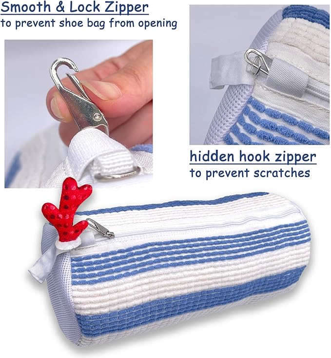 XXL Shoe Washing Machine Bag-Set of 2 Shoe Washing Bags for All Shoe Sizes, 360° Deep Clean Laundry Bag, Reusable Shoe Bag for Washing Machine, Shoe Cleaning Bag for Sneakers Tennis Shoes Sock