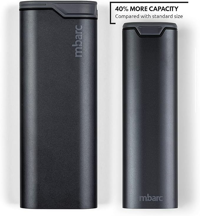 mbarc XL 7 Day Weekly Pill Organizer – Extra Large Capacity Pill Box - Premium Pillcase (XL, Steel Grey)