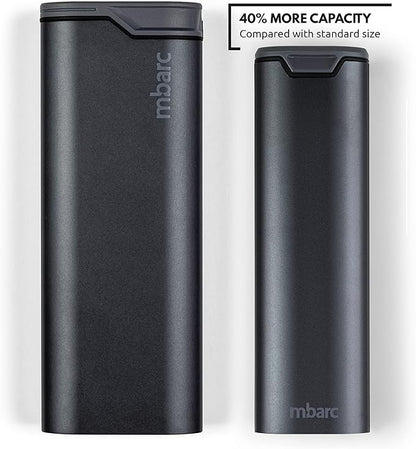 mbarc XL 7 Day Weekly Pill Organizer – Extra Large Capacity Pill Box - Premium Pillcase (XL, Steel Grey)