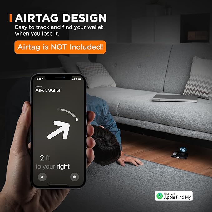 SERMAN BRANDS Money Clip Wallet - Mens Wallets slim Front Pocket RFID Blocking Card Holder Minimalist Mini Bifold