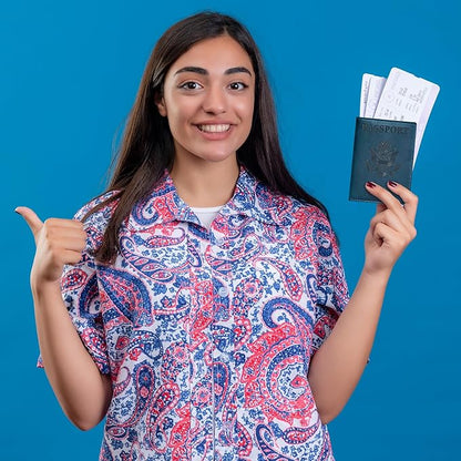 HIFA Leather Passport Holder, Handmade Passport Cover with Card and Ticket Slot - Genuine Leather, Elegant Design, Easy Access - Passport Case, Passport Wallet, Passport Holder