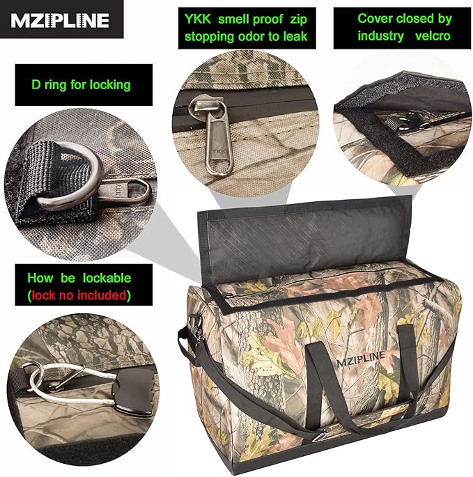 XL Large Duffle Bag Water Resistant Sport Gym Overnight Weekender Bag,Big Capacity Travel Duffel Holdall Bag With Carbon Lining (Camo, Large)