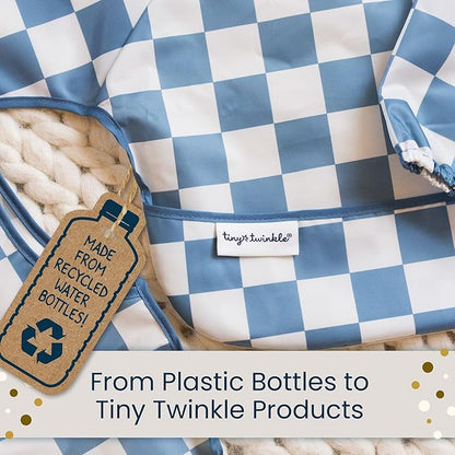 Tiny Twinkle Waterproof Travel Toiletry & Makeup Bag Organizer | Large Capacity Cosmetic Case with Compartments & Handle, A Thoughtful Travel Companion for Women（Sage Checkers