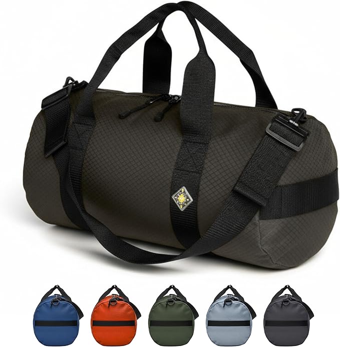 Diamond Ripstop Duffle Bags, Ultra Tough & Tear Resistant, Reinforced Stitching, Weatherproof, Packable Foldable Duffle Bag for Traveling