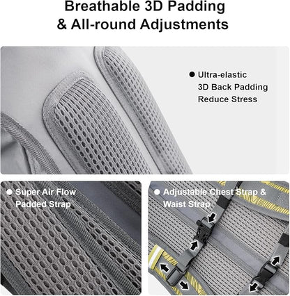 Everfun Hydration Backpack 18L with Water Bladder 2L/3L Hiking Water Backpack Women Men Hydration Pack Insulated Lightweight Day Hydropack with Storage for Hiking, Biking, Running, Festival