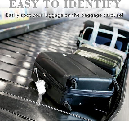 30 Pack Luggage Tags for Suitcases, Airplane Travel Essentials for Flying, International Travel Must Haves, and Luggage Accessories by Sodsay