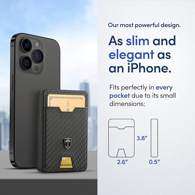 TRAVANDO Swype Slim Wallet for Men Metal RFID Blocking Mens Wallet Card Case (Without AirTag* Pocket)