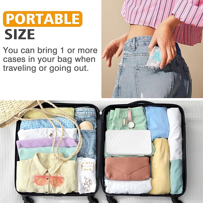 Pill Organizer 3 Times A Day - GloDeals Weekly Pill Organizer 2 Times A Day, Large Pill Box 7 Day Medicine Organizer Pill Case, Pill Container Holder, Daily Pill Box 3 Times A Day, for Vitamin, White