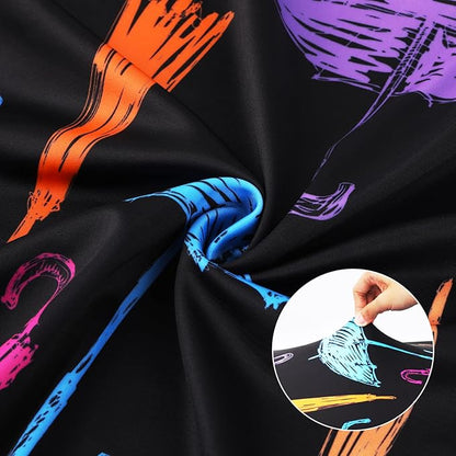 Travel Luggage Sleeve Cover Anti Scratch Dust Proof Suitcase Cover Protector Fits 23-26 Inch Luggage (M, Black,Umbrella)