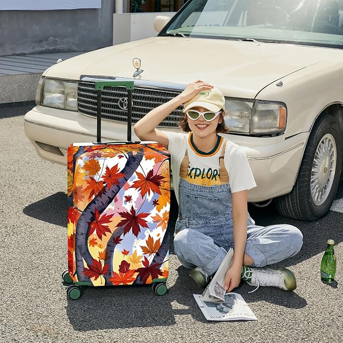 ANNA QUEEN Travel Luggage Cover Suitcase Protector Suitcase Cover Anti-Scratch,Stretchable Bag Cover Washable Durable Polyester