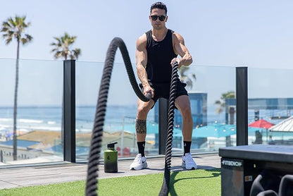 HYDRO CELL Stainless Steel Insulated Water Bottle with Straw - For Cold & Hot Drinks - Metal Vacuum Flask with Screw Cap and Modern Leakproof Sport Thermos for Adults (Army/Black 64oz)