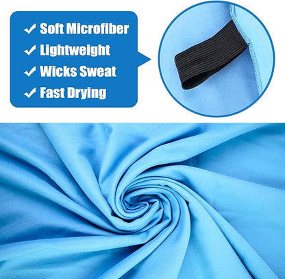 Beach Towel XL Size Microfiber Quick Dry Swimming Pool Camping Travel Body Towels (Blue, 1 Pack XL)
