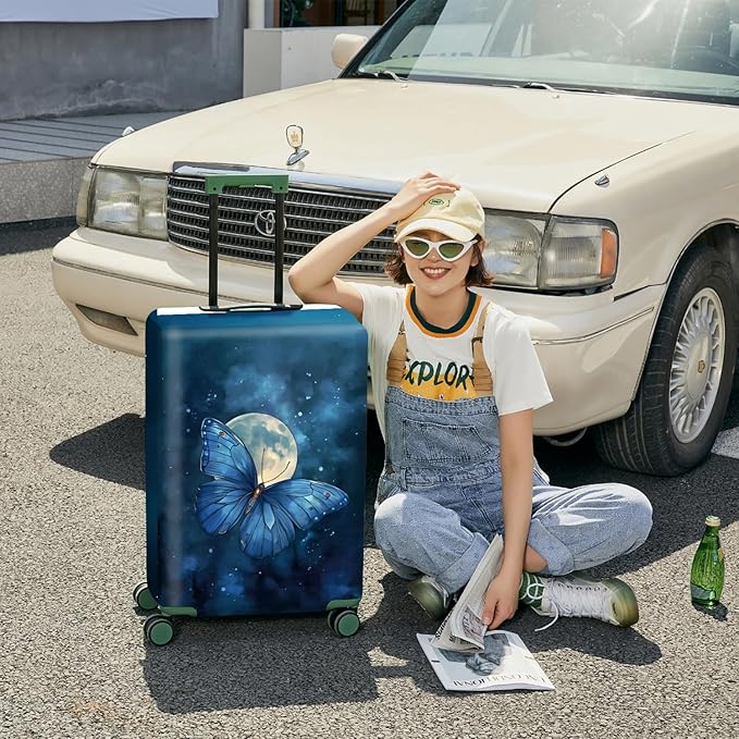 ANNA QUEEN Travel Luggage Cover Suitcase Protector Suitcase Cover Anti-Scratch,Stretchable Luggage Travel Bag Cover Washable