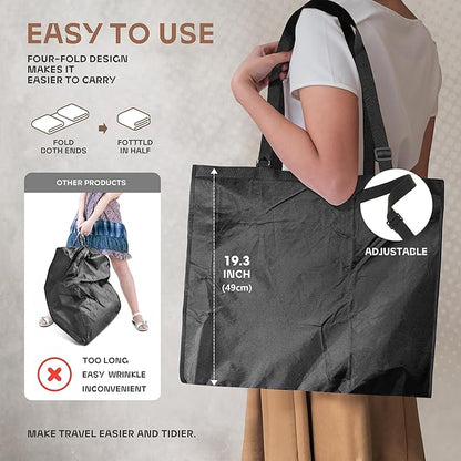 60 inch Garment Bags for Closet Storage and Travel with Zipper Pocket, Heavy Duty Waterproof Hanging Suit Bag with Handles for Suits, Coats, Jackets, Shirts, 1 pack