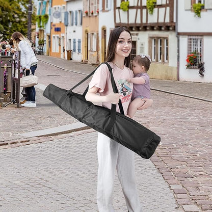 COOLBEBE 45 Inch Tripod Carrying Case - 45x7x7 Inch Storage Bag for Light Stands, Fishing Rods, Tent Poles, and Camera Gear, Water Resistant, Black