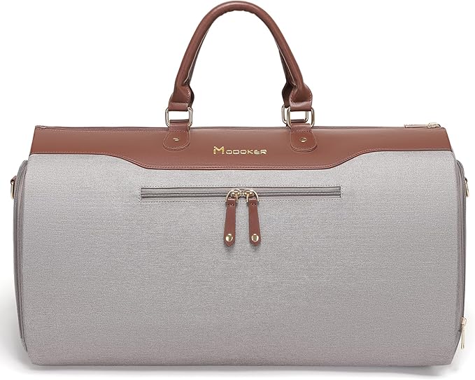 Modoker Carry on Garment Bags for Travel, Convertible Garment Duffel Bag with Shoulder Strap for Men Women- 2 in 1 Hanging Suitcase Suit Travel Bags