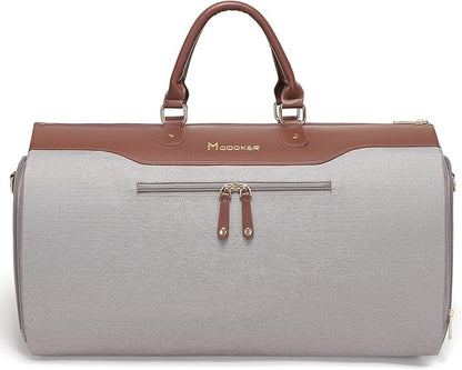 Modoker Carry on Garment Bags for Travel, Convertible Garment Duffel Bag with Shoulder Strap for Men Women- 2 in 1 Hanging Suitcase Suit Travel Bags