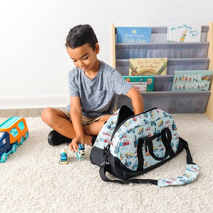 JumpOff Jo by Wildkin Overnighter Duffel Bag – Lightweight Travel Bag for Kids - Jo's Garage