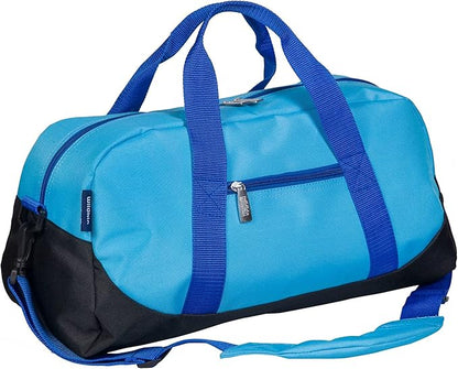 Wildkin Kids Overnighter Duffel Bag – Carry-On Size, Ideal for School & Sleepovers – Sky Blue
